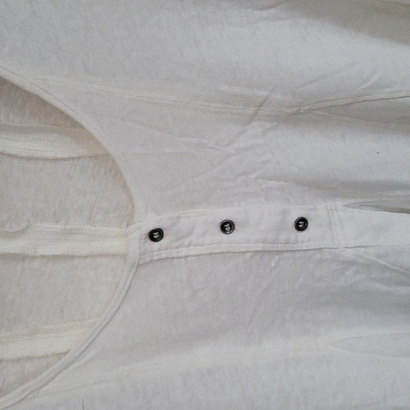 Women's Free People flowy blouse cream color size S - Picture 2 of 11